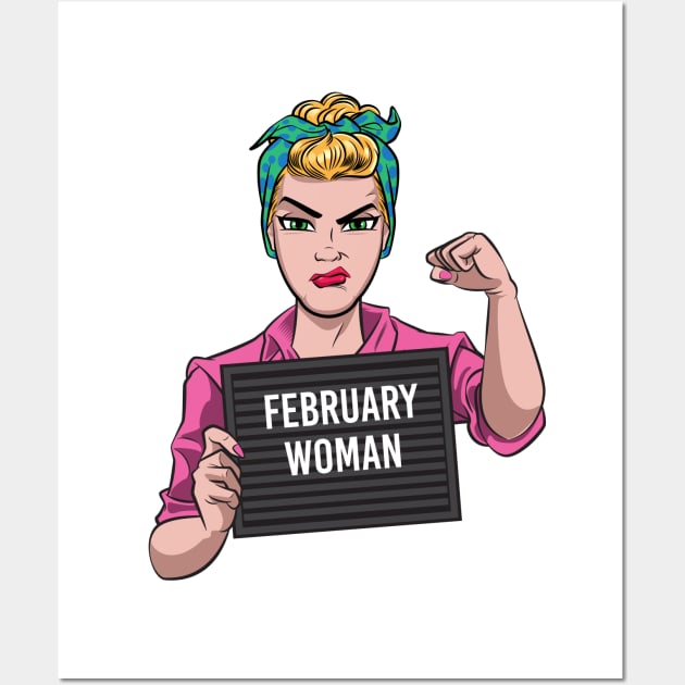 february woman Wall Art by Surta Comigo